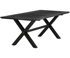 Venture Design Valgomojo stalas, Rives, 200x100 cm, Juodas
