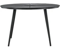 Venture Design Valgomojo stalas San Vito 120 cm juodas Polywood