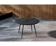 Venture Design Valgomojo stalas San Vito 120 cm juodas Polywood