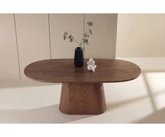 Venture Design Valgomojo stalas Stjärnö 90x200 cm, mocca