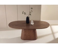 Venture Design Valgomojo stalas Stjärnö 90x200 cm, mocca