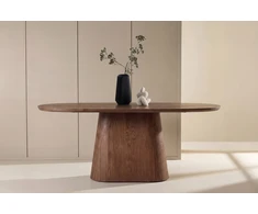 Venture Design Valgomojo stalas Stjärnö 90x200 cm, mocca