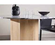 Venture Design Valgomojo stalas Tekla 120x75 cm šviesiai pilkas MDF
