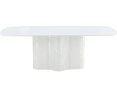 Venture Design Valgomojo stalas Väddö 220x110x75 cm baltas MDF