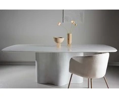 Venture Design Valgomojo stalas Väddö 220x110x75 cm baltas MDF