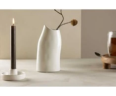 Venture Design Vaza, Ernst, 23x12x9 cm, Balta