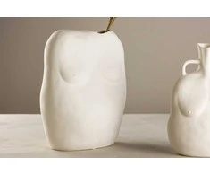 Venture Design Vaza, Romie, 28x24x14 cm, Baltos spalvos