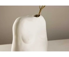 Venture Design Vaza, Romie, 28x24x14 cm, Baltos spalvos