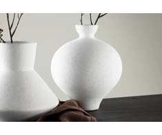 Venture Design Vaza, stovas, D6xH24xW20 cm, Balta