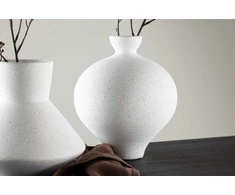 Venture Design Vaza, stovas, D6xH24xW20 cm, Balta