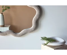 Venture Design Veidrodis Kungsbacka 70x70 cm Smėlio spalvos