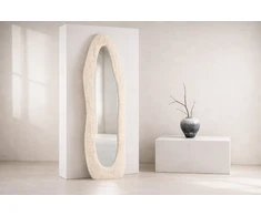 Venture Design Veidrodis Mirza 193x67 cm Smėlio spalvos