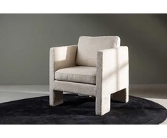 Venture Design Vieno asmens sofa, Ragusa, 74x87x80 cm, Balta