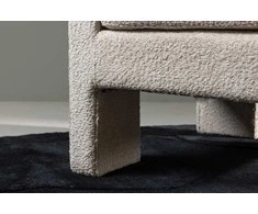 Venture Design Vieno asmens sofa, Ragusa, 74x87x80 cm, Balta