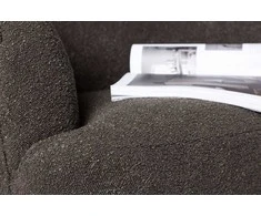 Fotelis Venture Design Vieno sėdynės sofa, Derry, 79x68.5x70 cm, Tamsiai pilka