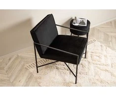 Venture Design Vieno vieta sofa, Rakel, 65x78x66 cm, Juoda