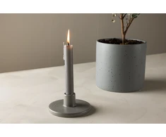 Venture Design Žvakidė, Bette, 12cm, Pilka