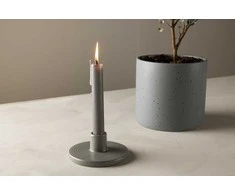 Venture Design Žvakidė, Bette, 12cm, Pilka