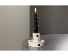 Venture Design Žvakidė, Ceco, ø11 cm, Balta