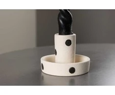 Venture Design Žvakidė, Ceco, ø11 cm, Balta