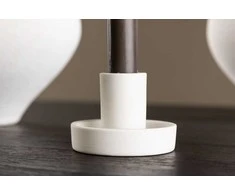 Venture Design Žvakidė „Ceco“, ø11 cm, Balta