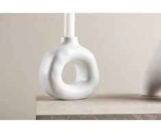 Venture Design Žvakidė, Judi, 13x6x13 cm, Balta