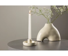 Venture Design Žvakidė, Otis, 11 cm, kreminė.