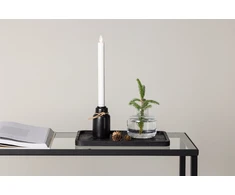 Venture Design Žvakidė, Ulricehamn, 28x6 cm, Juoda