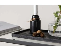 Venture Design Žvakidė, Ulricehamn, 28x6 cm, Juoda