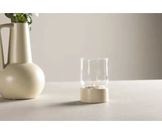 Venture Design Žvakidė, Vica, D8xH12xB8 cm, rusvai gelsvas