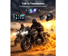 VEVOR 7 colių belaidė motociklų CarPlay sistema