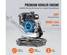 VEVOR Cemento glaistyklė 61 cm 4,5 kW su plūdine plokšte