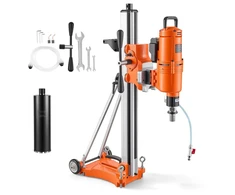 Vevor Deimantinio grąžto gręžimo mašina, sausas/šlapias, 20-450 mm skersmuo, iki 4500W, su pakreipiamu stovu