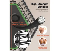 Vevor Mini tramplynas 1385 mm su rankena