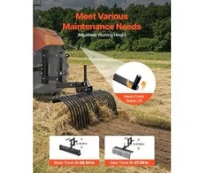 Vevor 107 cm vilkimo peizažo grėblys ATV ir UTV