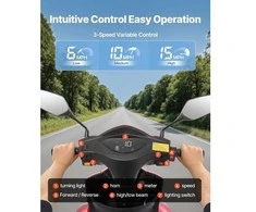 Vevor Keturratis elektrinis vežimėlis suaugusiems ir senjorams