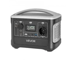 Vevor Nešiojama 600W elektros stotis su LiFePO4 akumuliatoriumi
