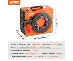 Vevor nešiojamas pcp kompresorius, 4500 psi