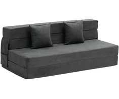 VEVOR Sulankstoma sofa-lova 3-in-1 su pagalvėmis pilka
