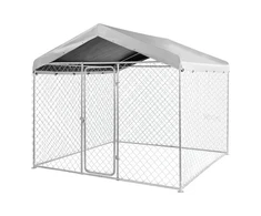 Lauko voljeras šunims VEVOR SKU2025005, 2,3 x 2,3 x 2,15 m