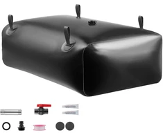 Vevor Vandens saugojimo talpa, 121x81.5x37 cm, juoda, PVC sulankstoma saugykla