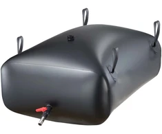 Vevor Vandens saugojimo talpa, 121x81.5x37 cm, juoda, PVC sulankstoma saugykla