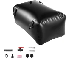 Vevor Vandens saugojimo talpykla 101x60x45 cm juoda PVC sulankstoma
