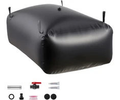 Vevor Vandens saugojimo talpykla 200x101x51 cm juoda PVC sulankstoma
