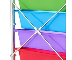 Vevor Vežimėlis su 10 stalčių 39x39.5x99 cm vaivorykštės spalvų