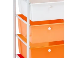 Vevor Vežimėlis su 15 stalčių 63x38.5x96.5 cm gradientinė raudona