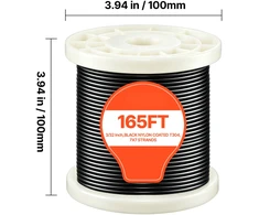Vevor Vielinio lyno komplektas, 2,38 mm 50,3 m 304 nerūdijantis plienas, plienas