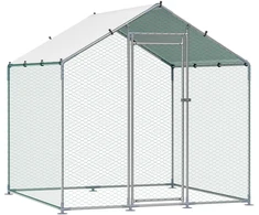 VEVOR Didelis metalinis vištų voljeras 2 x 2 x 2 m