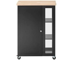 Sobuy virtuvės sala ant ratukų Riedantis vežimėlis Sandėliavimo spinta FKW75-SCH