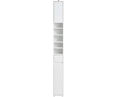 Vonia spintelė, SoBuy BZR160-W, 20x20x180 cm